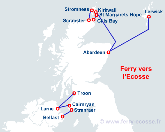 ferry Uist Nord et Sud Écosse